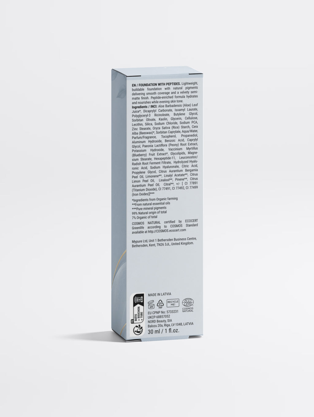 Foundation with Peptides, 20 Medium Neutral