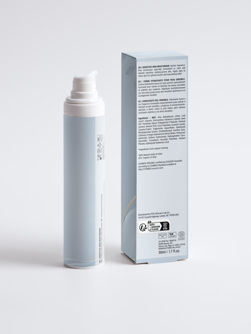 Sensitive Skin Moisturiser, Fragrance Free
