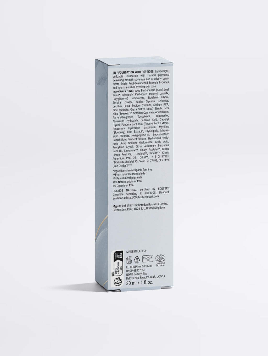 Foundation with Peptides,  25 Medium Warm