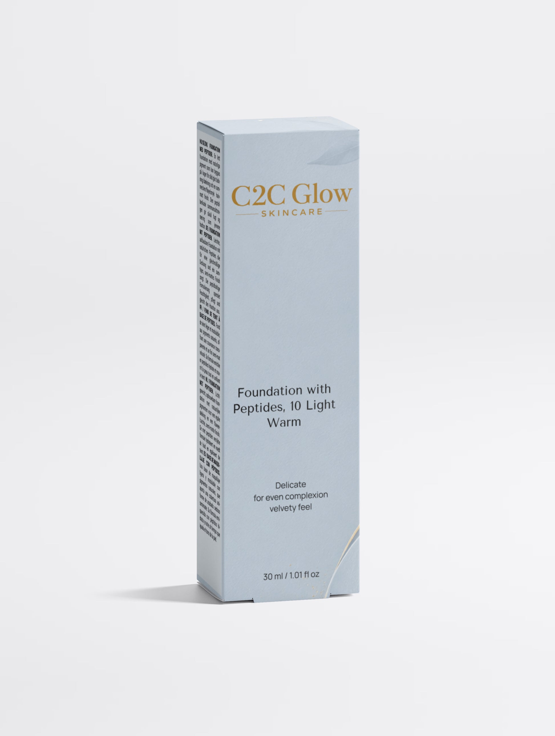 Foundation with Peptides, 10 Light Warm