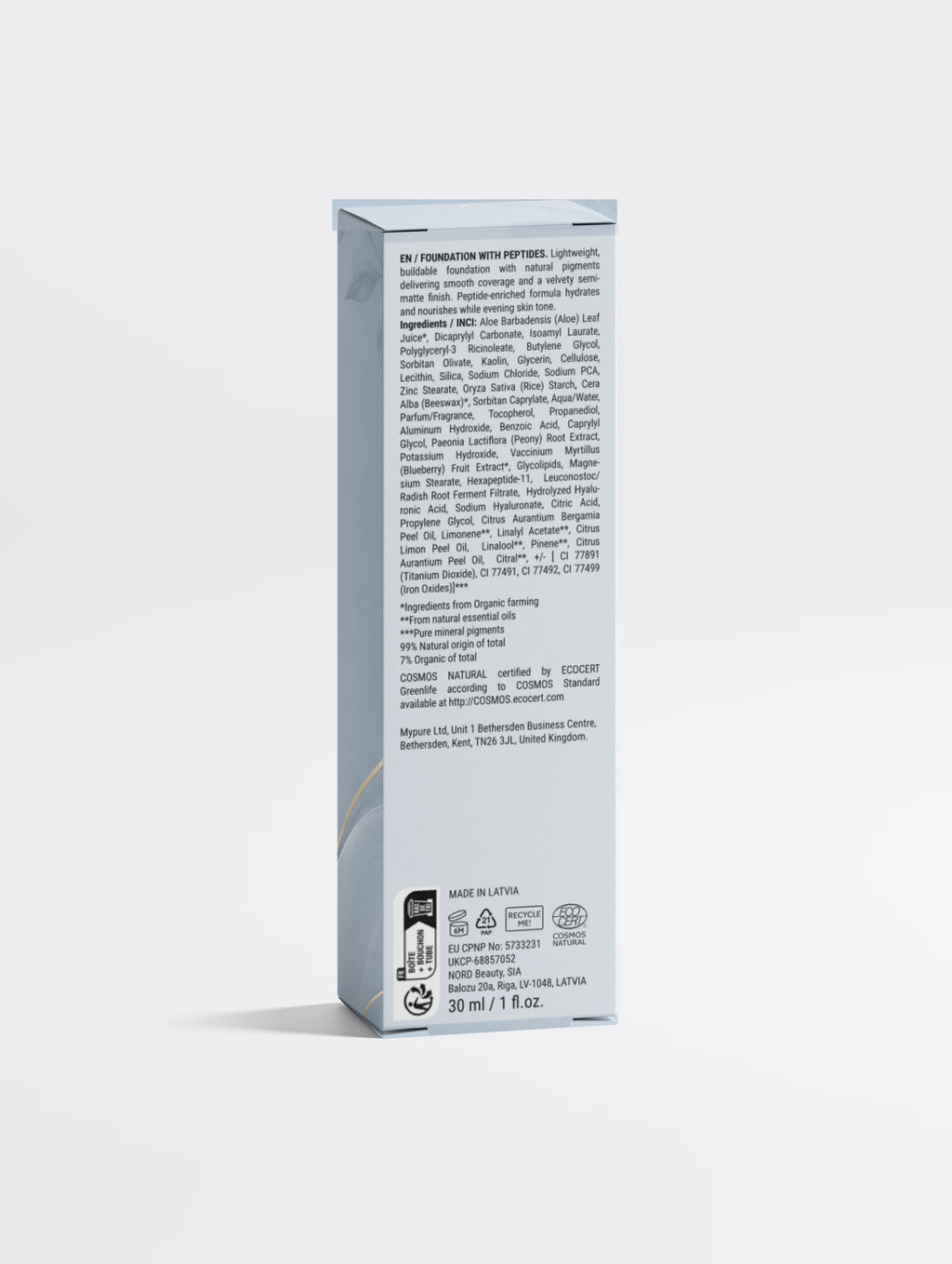 Foundation with Peptides, 30 Tan Neutral