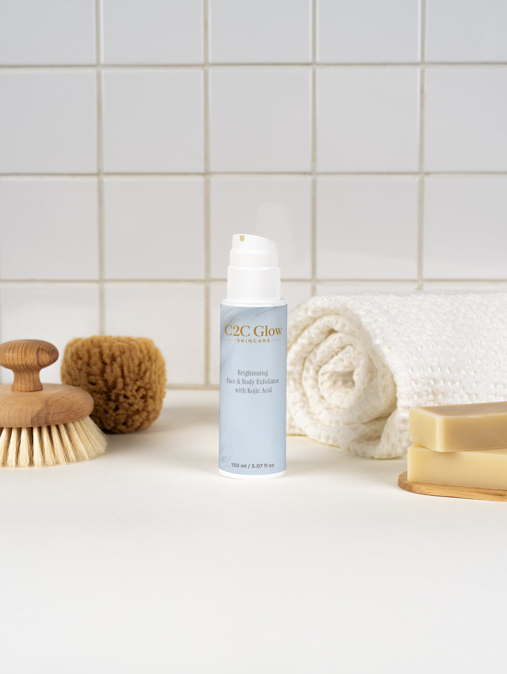 Brightening Face & Body Exfoliator with Kojic Acid